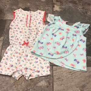 18-24m Carter’s romper and top